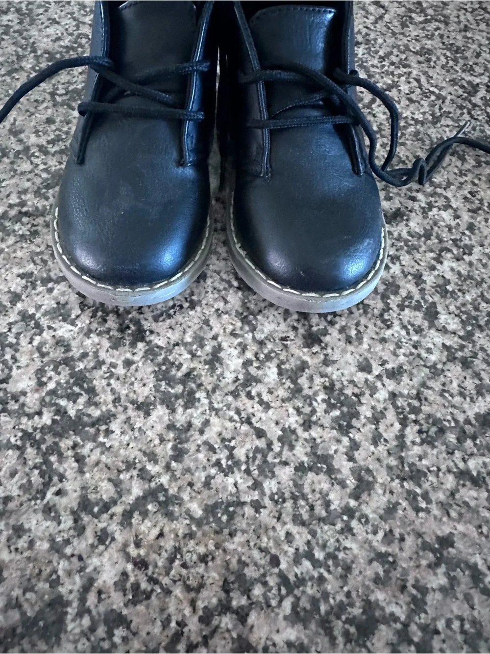 The Children's Place Boy's Black Lace up shoes